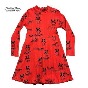 Mini Rodini 8-9Y Red Mozart Panda Dress